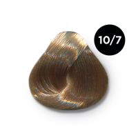 Перманентная крем-краска для волос OLLIN COLOR 10/7 светлый блондин коричневый (60мл)
