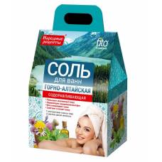 Соль для ванн НАРОДНЫЕ РЕЦЕПТЫ Горно-Алтайская оздоравливающая (500г)