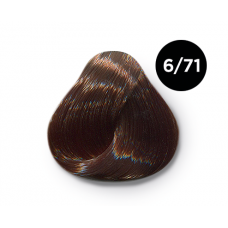 Перманентная крем-краска для волос OLLIN COLOR 6/71 темно-русый коричнево-пепельный (60мл)