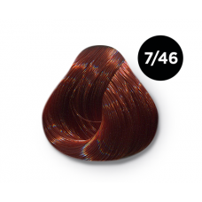 Перманентная крем-краска для волос OLLIN COLOR 7/46 русый медно-красный (60мл)